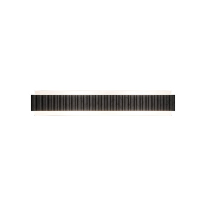 Magnate LED Bath Vanity Light in Basalt Stone/Black (27-Inch).