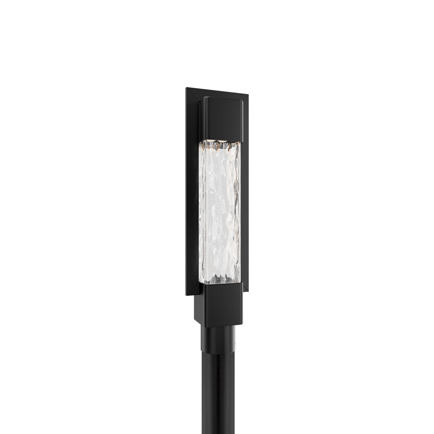 Mist Outdoor LED Post Light in Black.