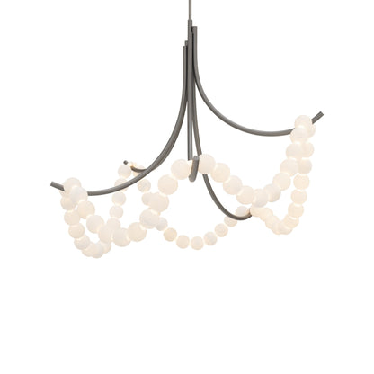 Parel LED Chandelier in Antique Nickel (46-Inch).