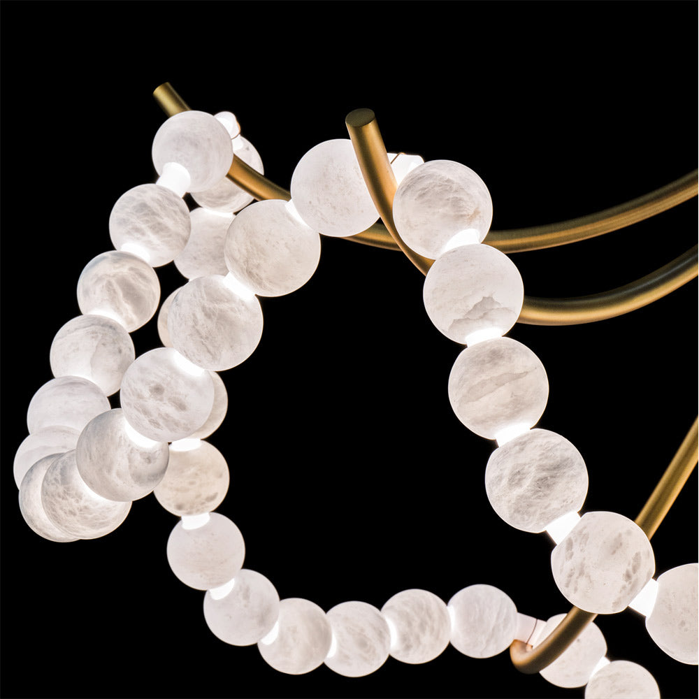 Parel LED Chandelier in Detail.