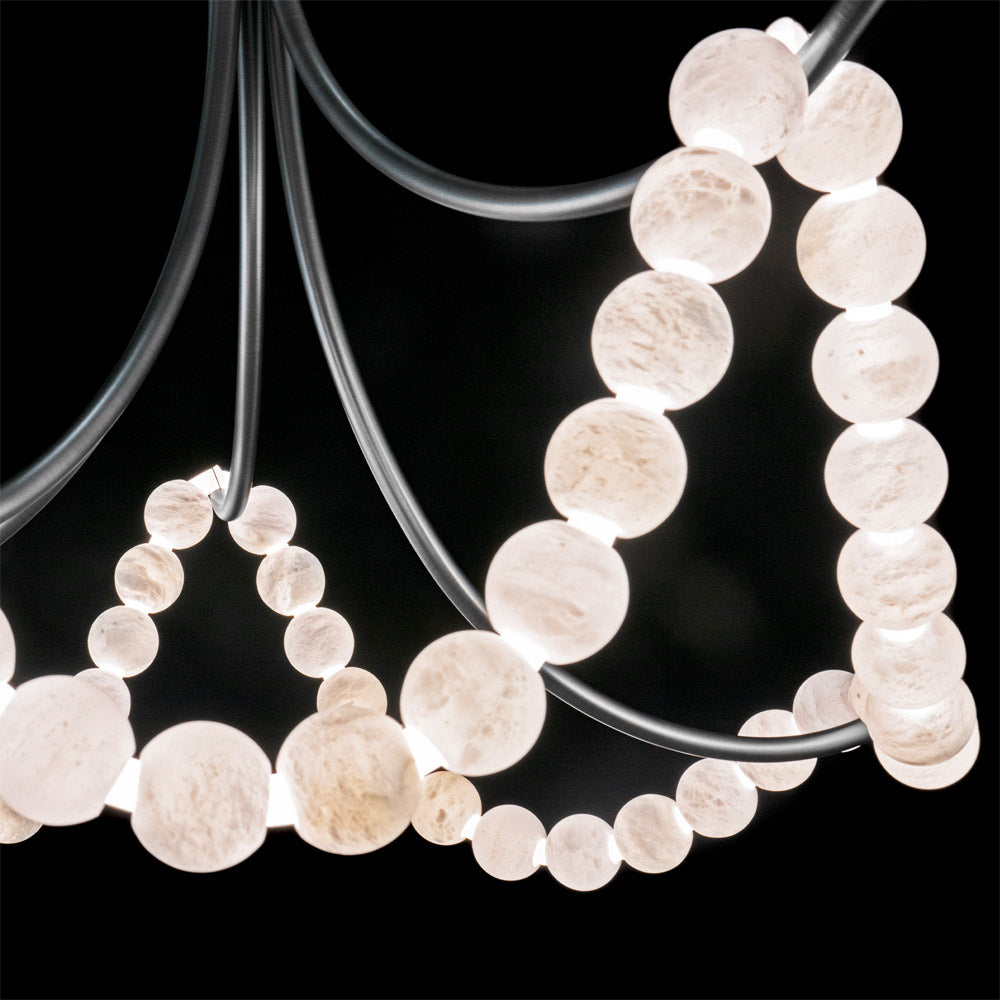 Parel LED Chandelier in Detail.