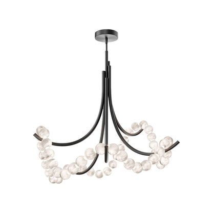 Parel LED Flush Mount Ceiling Light in Antique Nickel (37-Inch).
