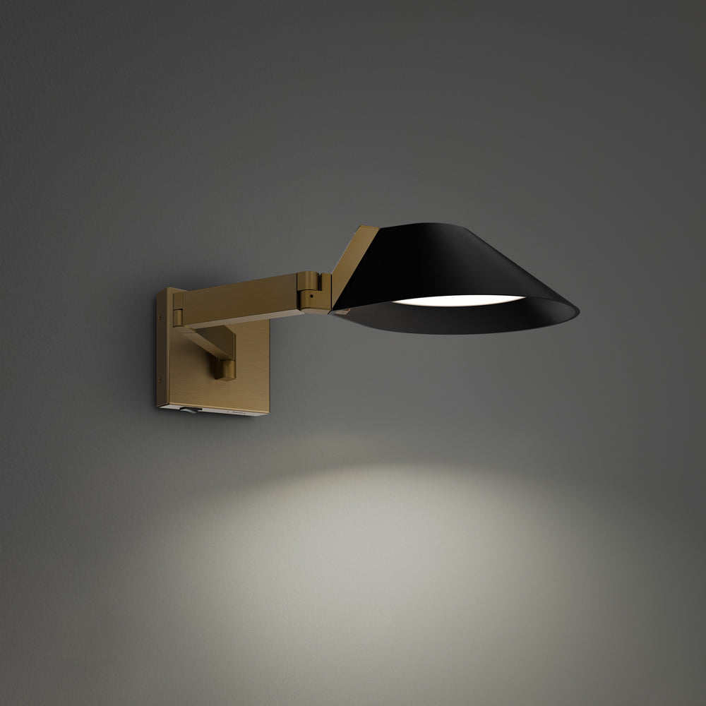 Pavilion LED Swing Arm Wall Light in Detail.
