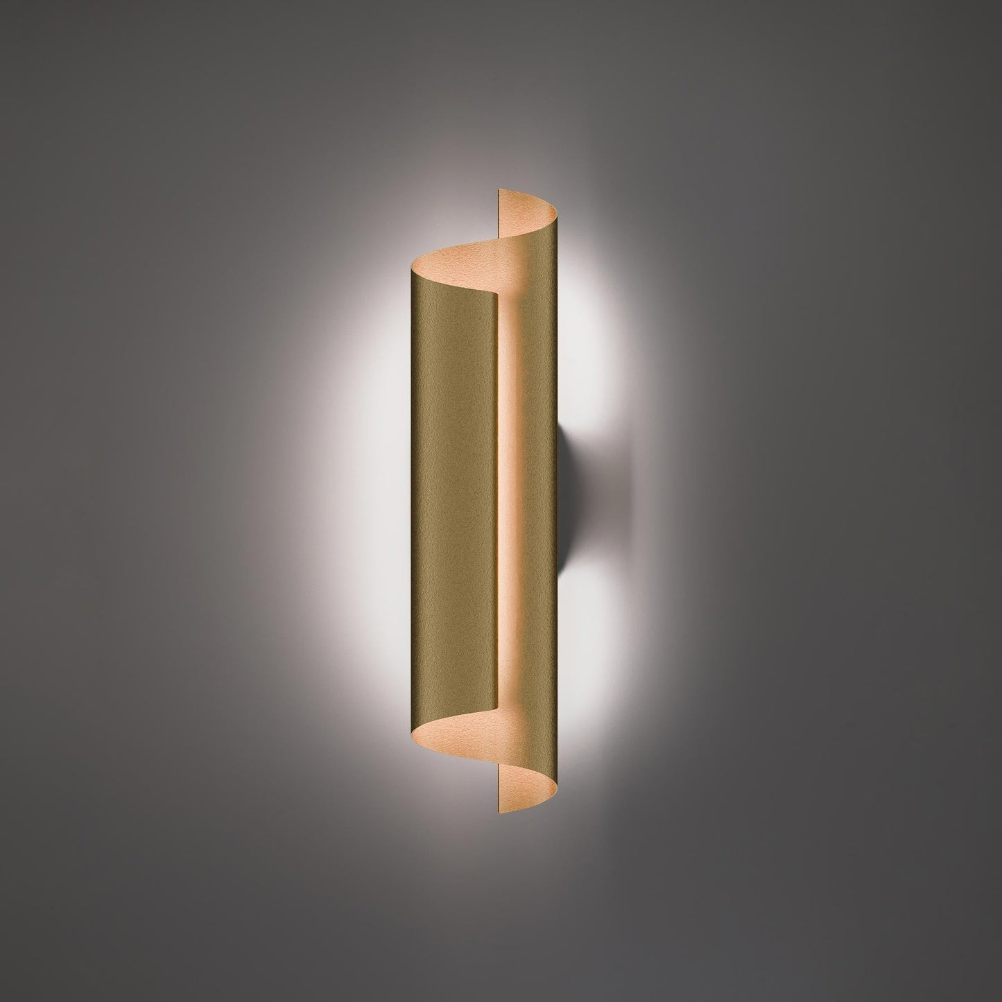 Pirouette LED Wall Light in Black (Large/3000K).