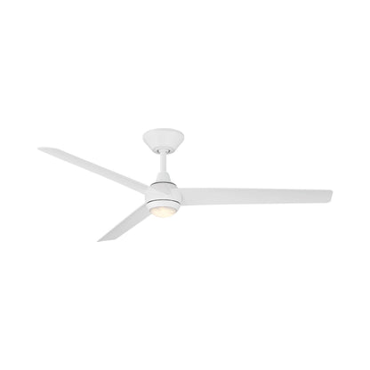 Pisces Outdoor LED Ceiling Fan in Matte White.