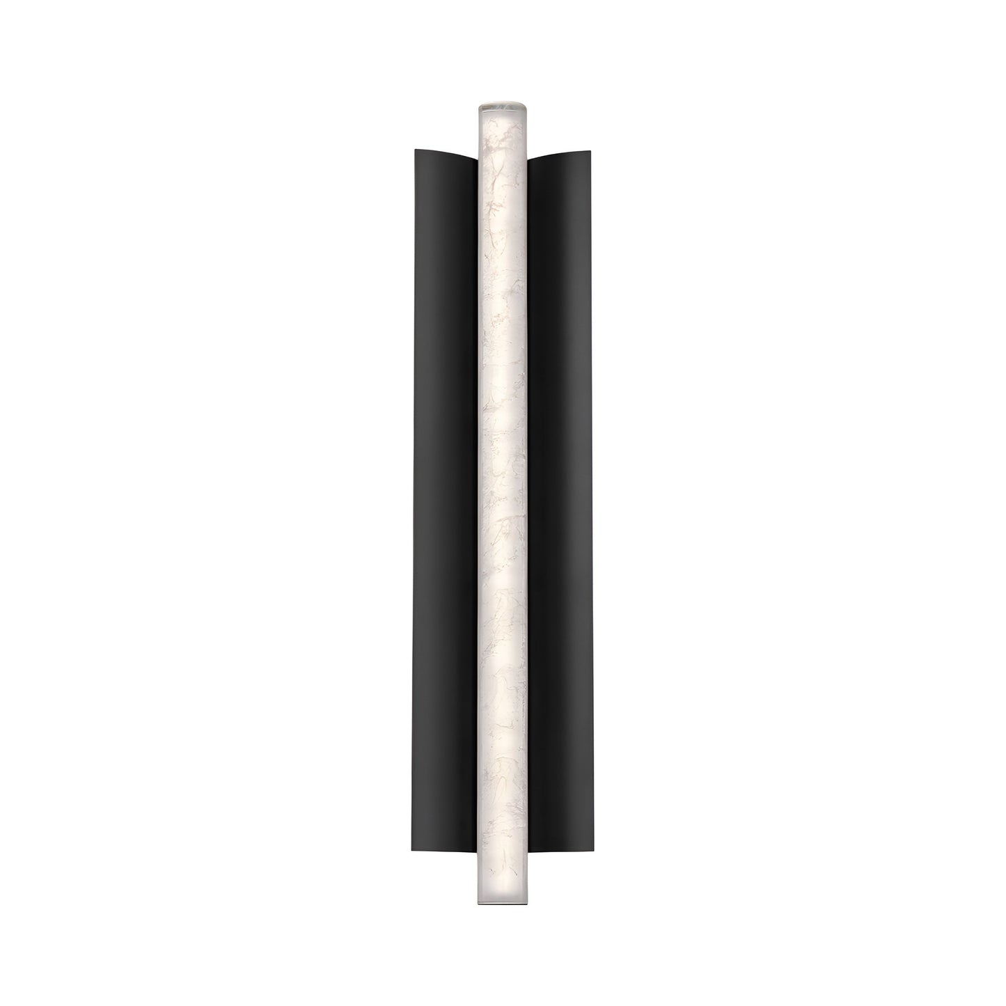 Rapper LED Wall Light in Black (24-Inch).