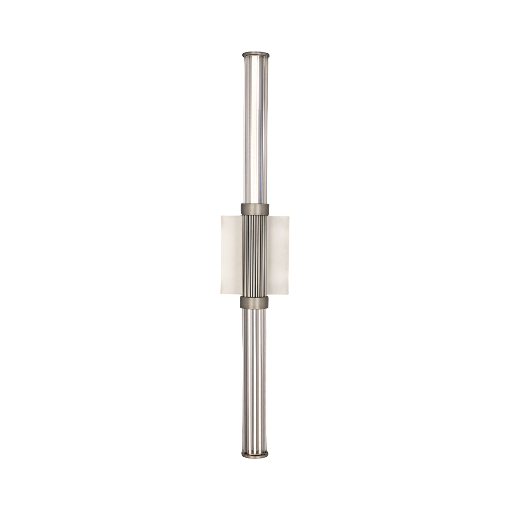 Ribeye LED Bath Vanity Light in Brushed Nickel.