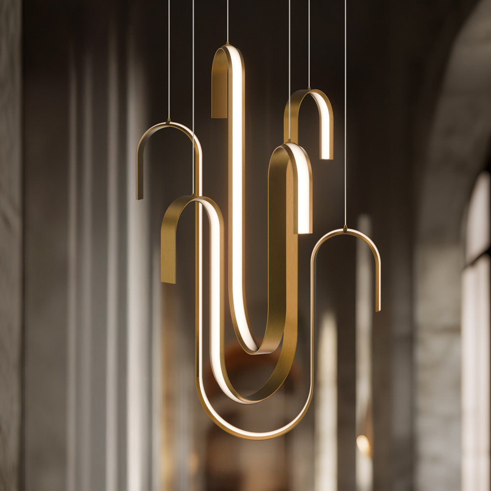 Seahorse LED Pendant Light in Detail.