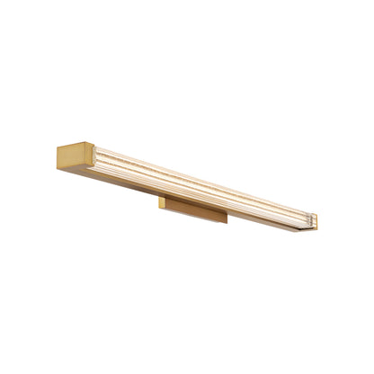 Skein LED Bath Vanity Light in Aged Brass (Small).