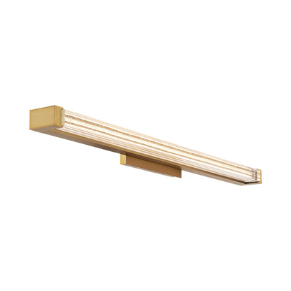 Skein LED Bath Vanity Light in Aged Brass (Large).