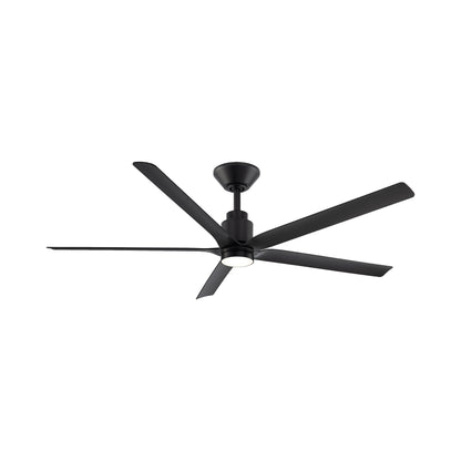 Smooth 5 LED Ceiling Fan in Matte Black.