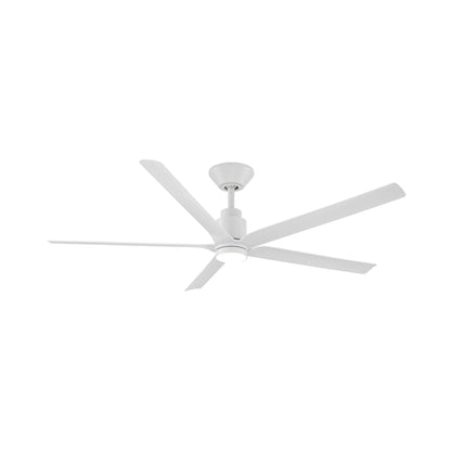 Smooth 5 LED Ceiling Fan in Matte White.