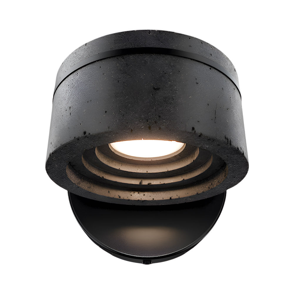 Sorin LED Picture Light in Basalt Stone/Black.
