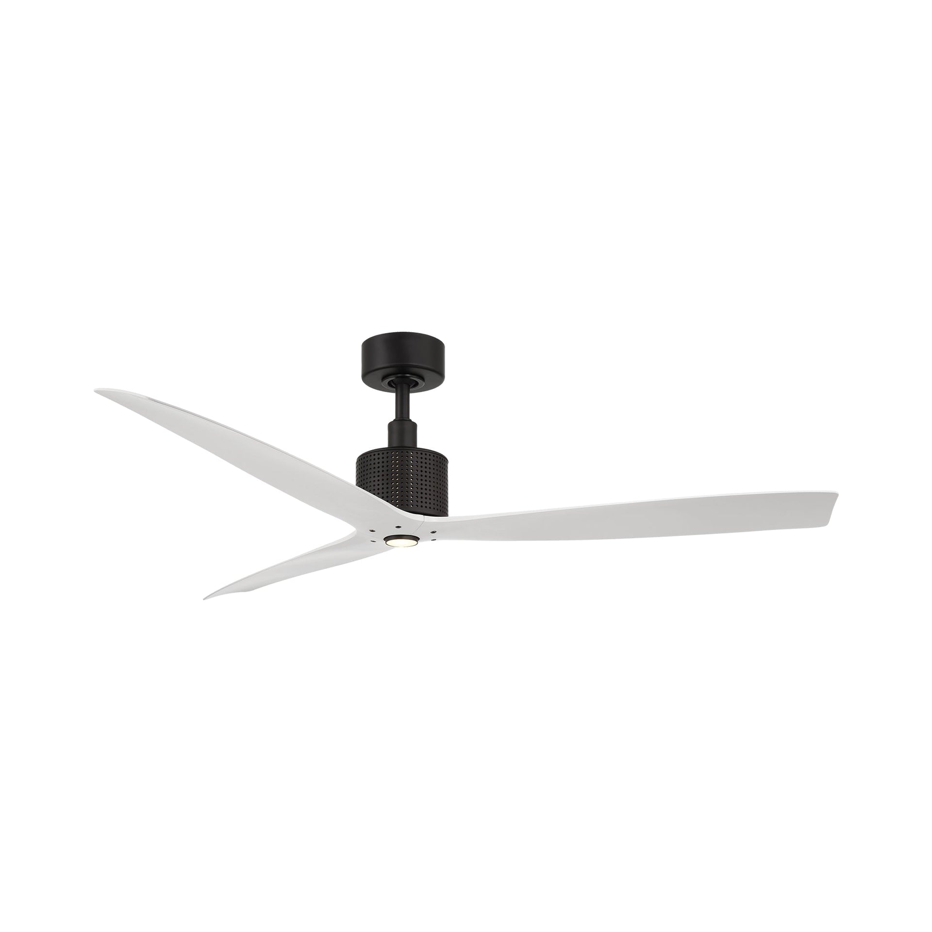 Matte Black and White 60'' Smart Ceiling Fan with LED Light
