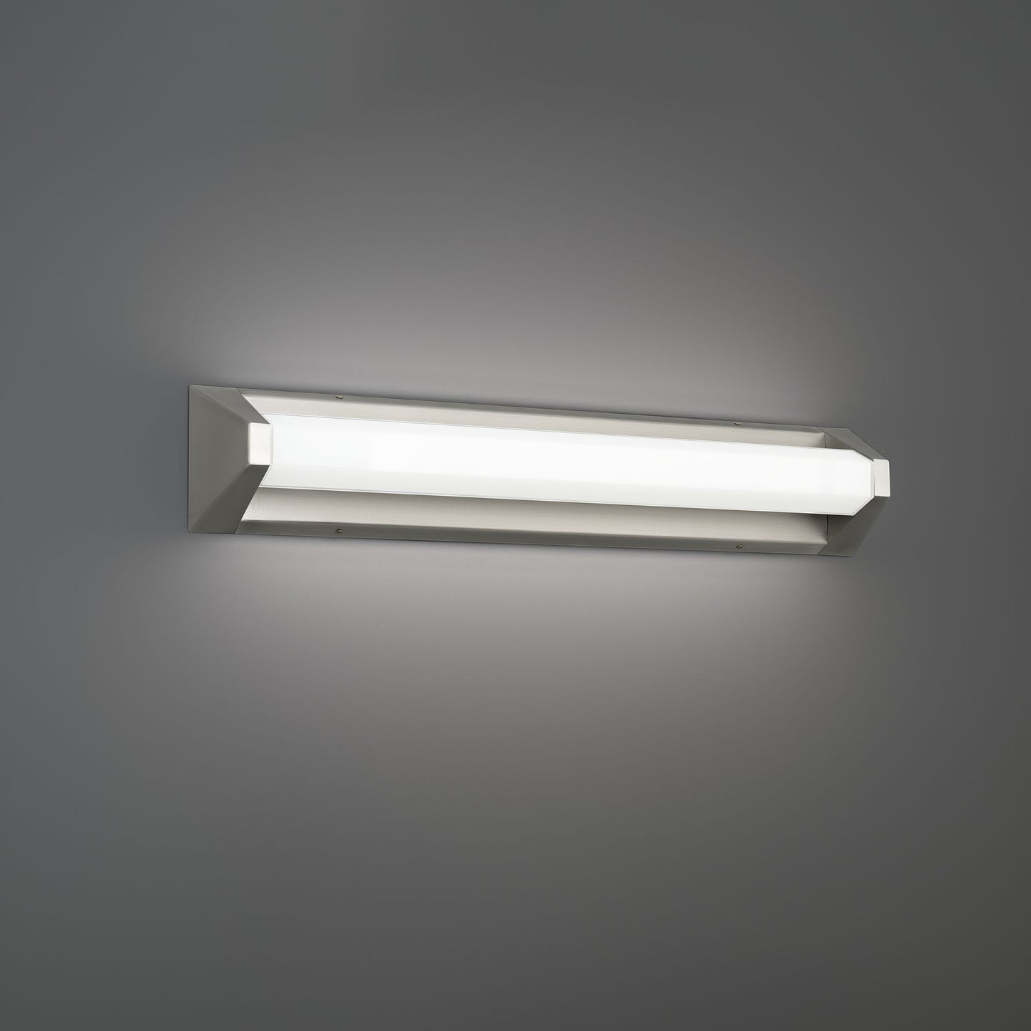Swale LED Bath Vanity Light in Brushed Nickel (Large/3000K).