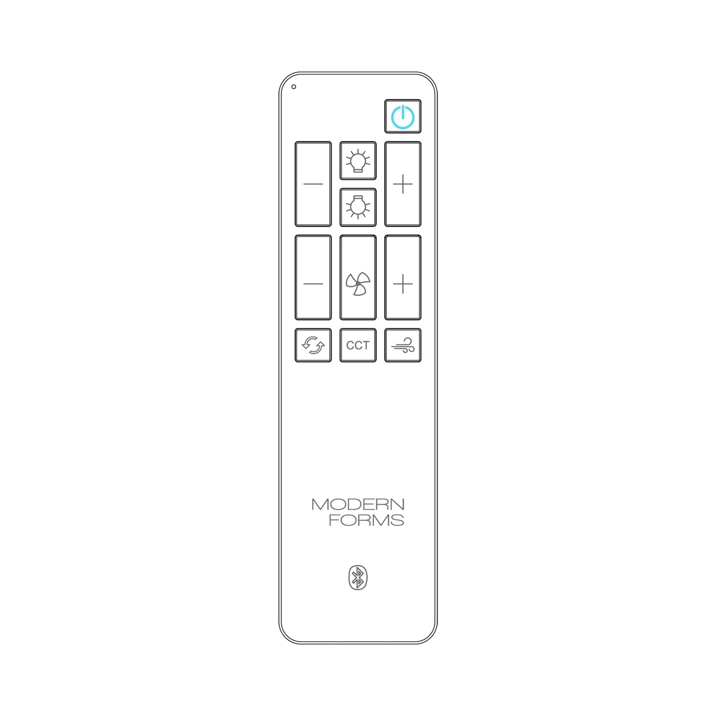 Uplight and Downlight Remote Control with Bluetooth.