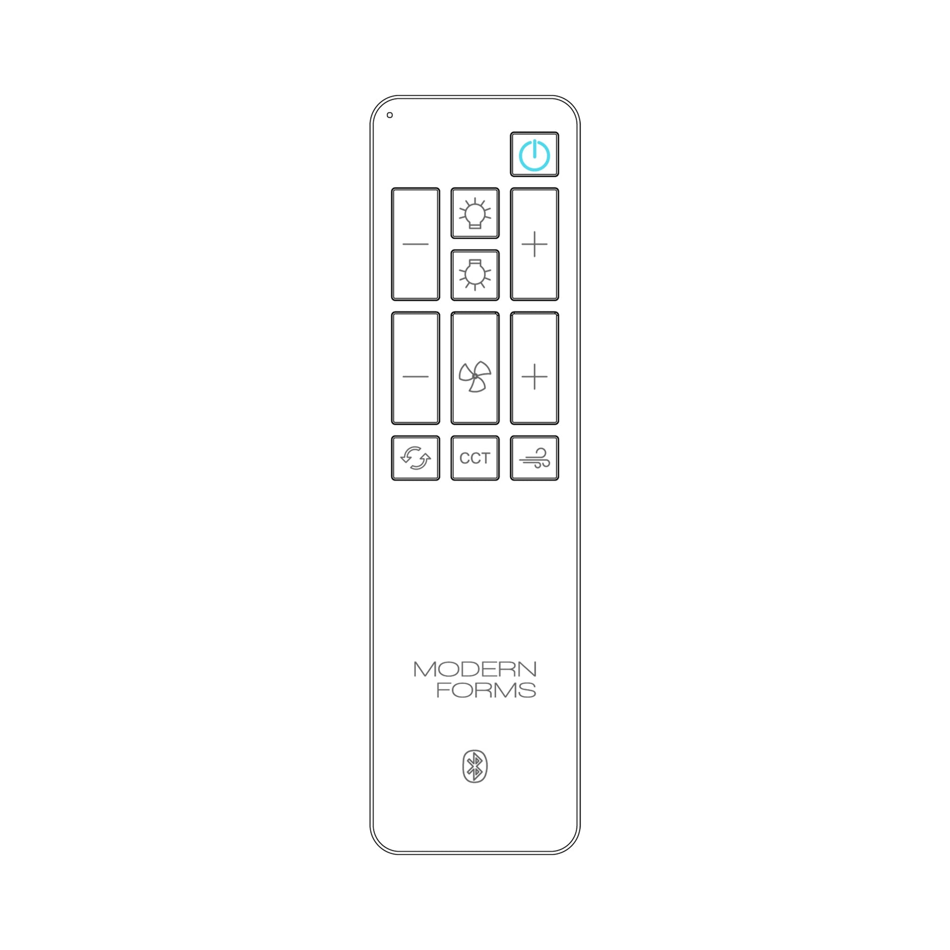 Uplight and Downlight Remote Control with Bluetooth.