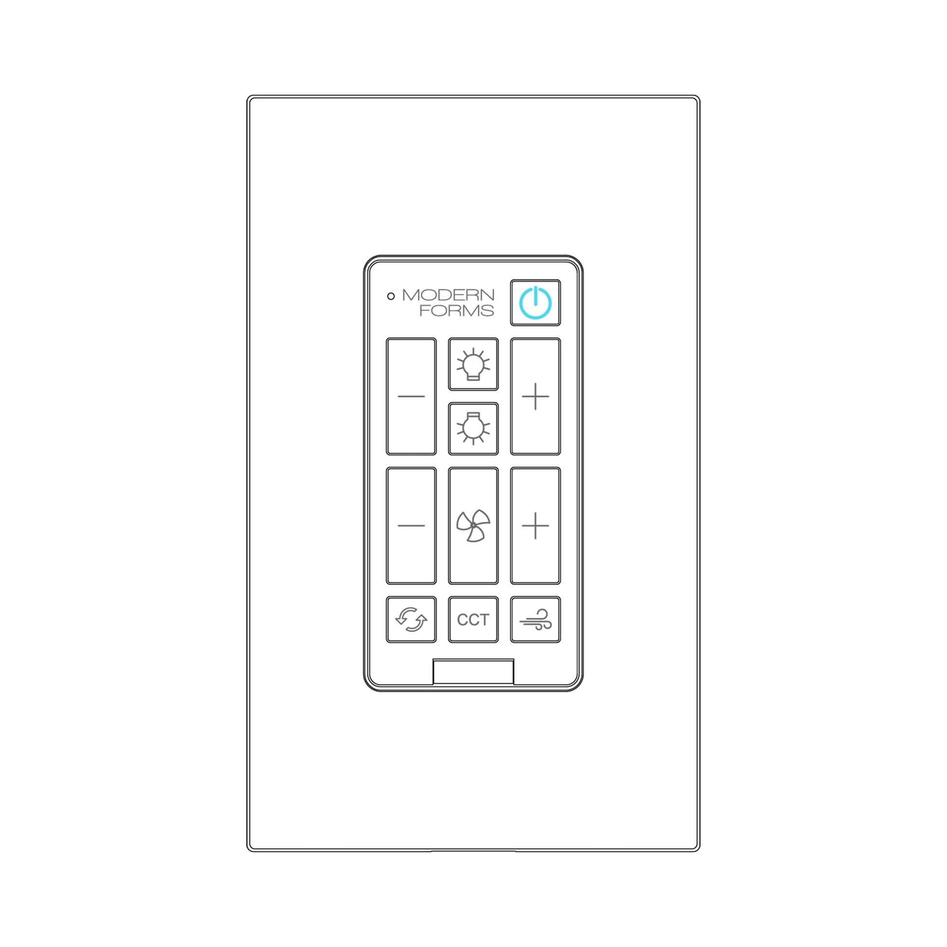 Uplight and Downlight Wall Control with Bluetooth.