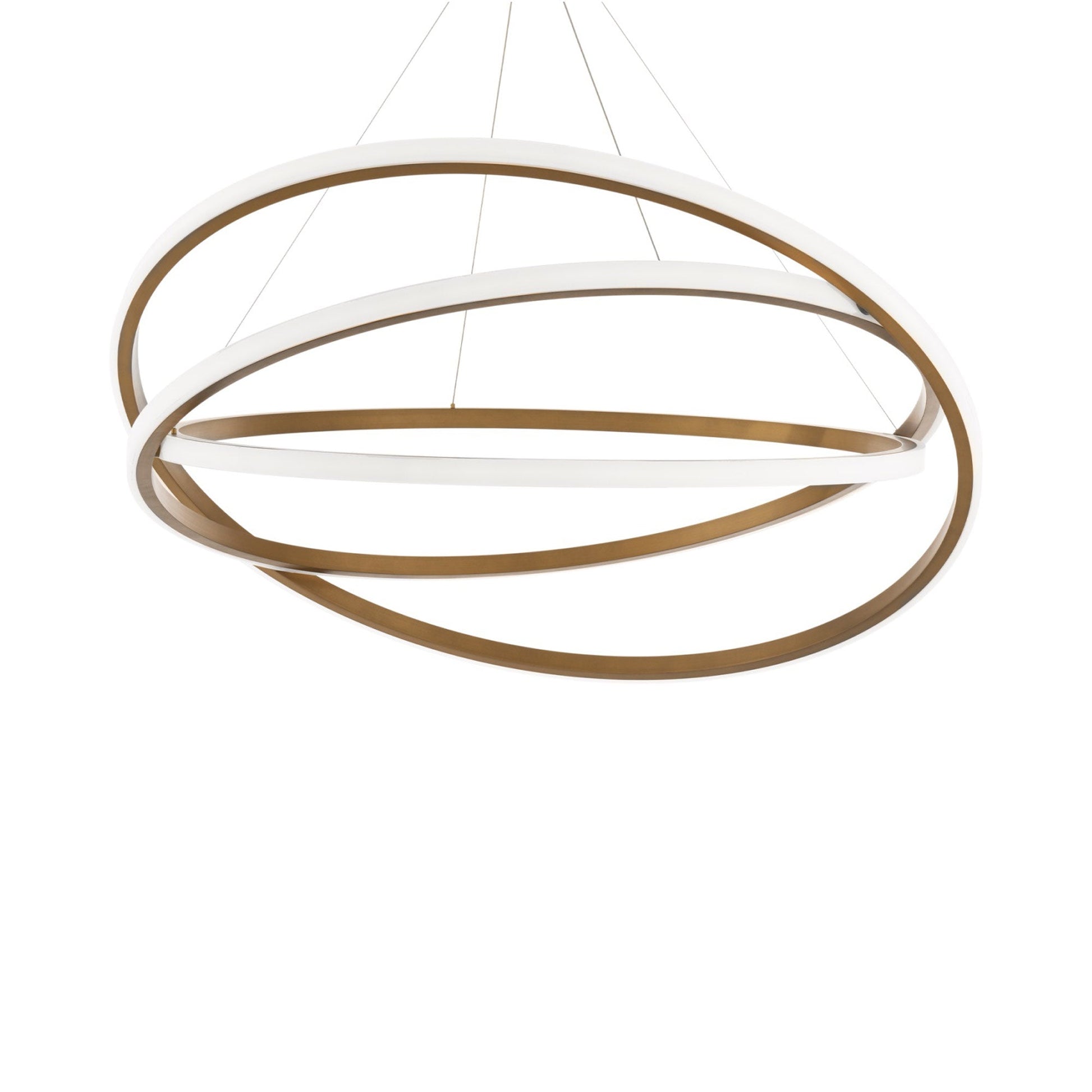 Veloce LED Chandelier in Aged Brass (Large).