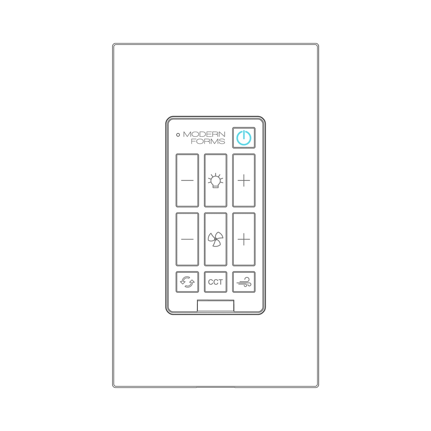 Wall Control with Bluetooth.