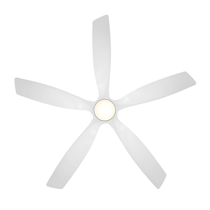 Zephyr Outdoor LED Downrod Ceiling Fan in Detail.