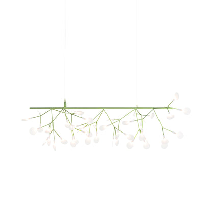 Heracleum III Endless LED Pendant Light in Green.