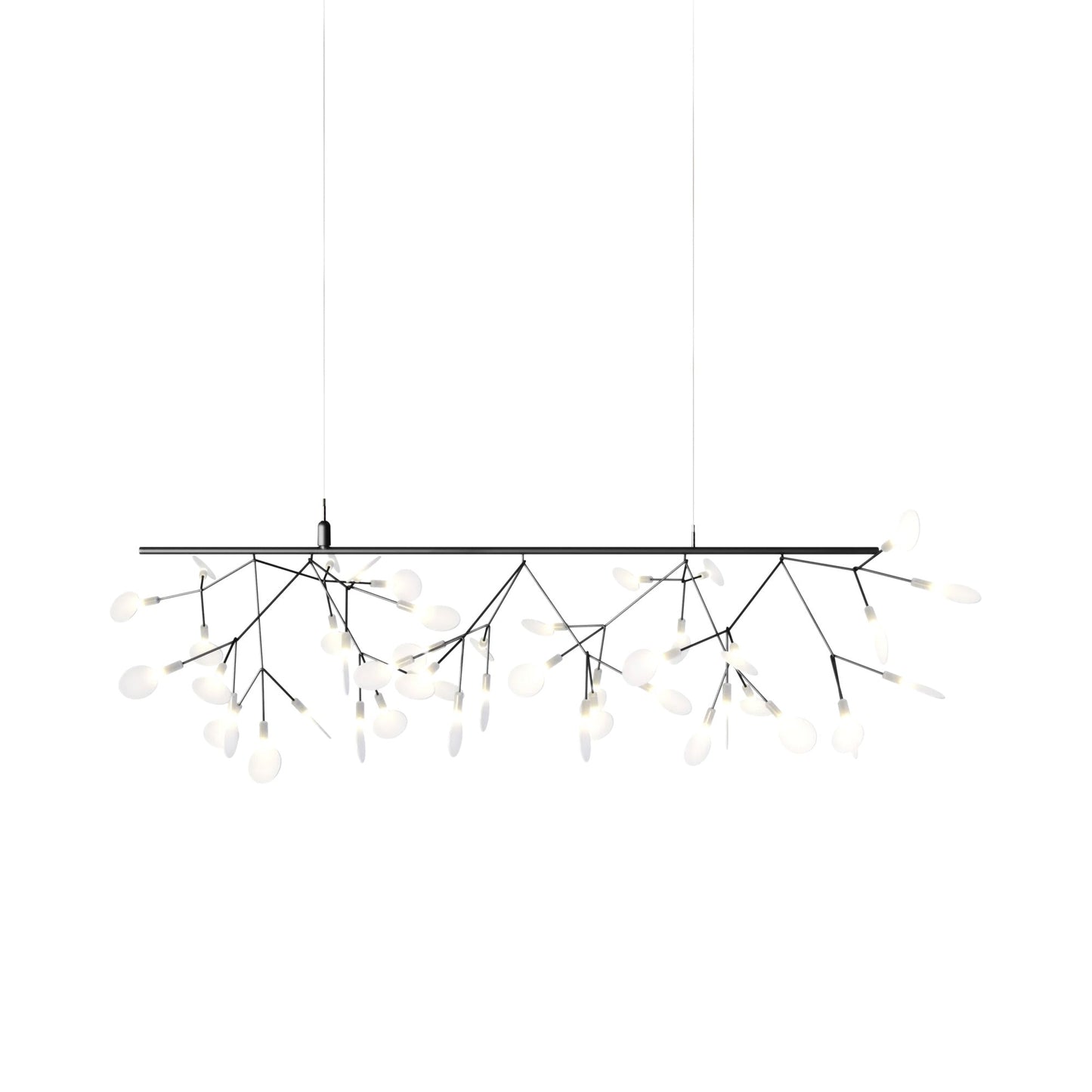 Heracleum III Endless LED Pendant Light in Nickel.