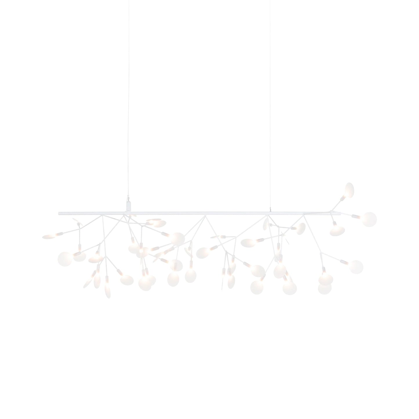 Heracleum III Endless LED Pendant Light in White.
