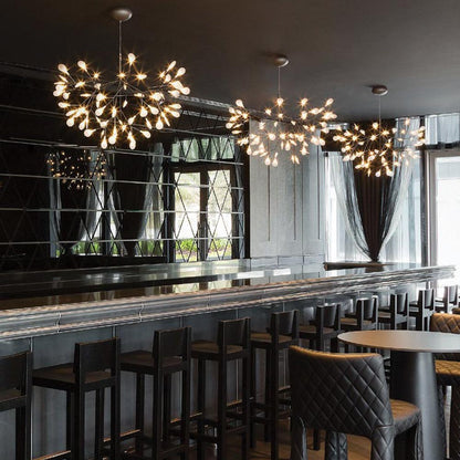 Heracleum III LED Pendant Light in restaurant.