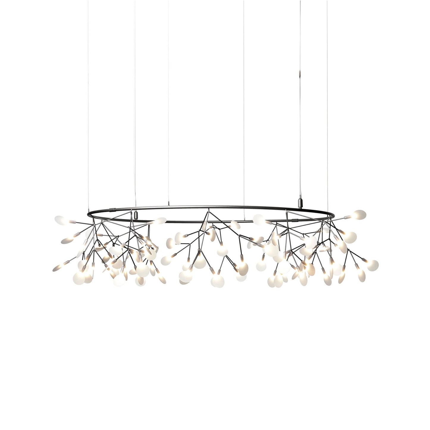 Heracleum III The Big O LED Pendant Light in Nickel (Small).