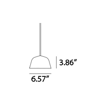 Ambit Pendant Light - line drawing.