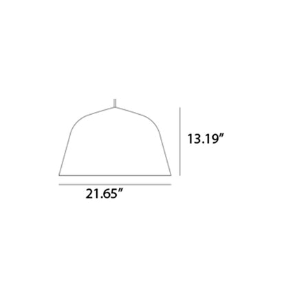Ambit Pendant Light - line drawing.