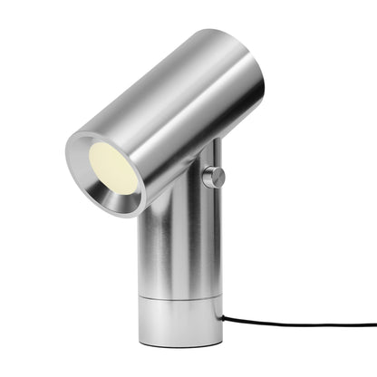 Beam LED Table Lamp in Polished Aluminum (17.8-Inch).