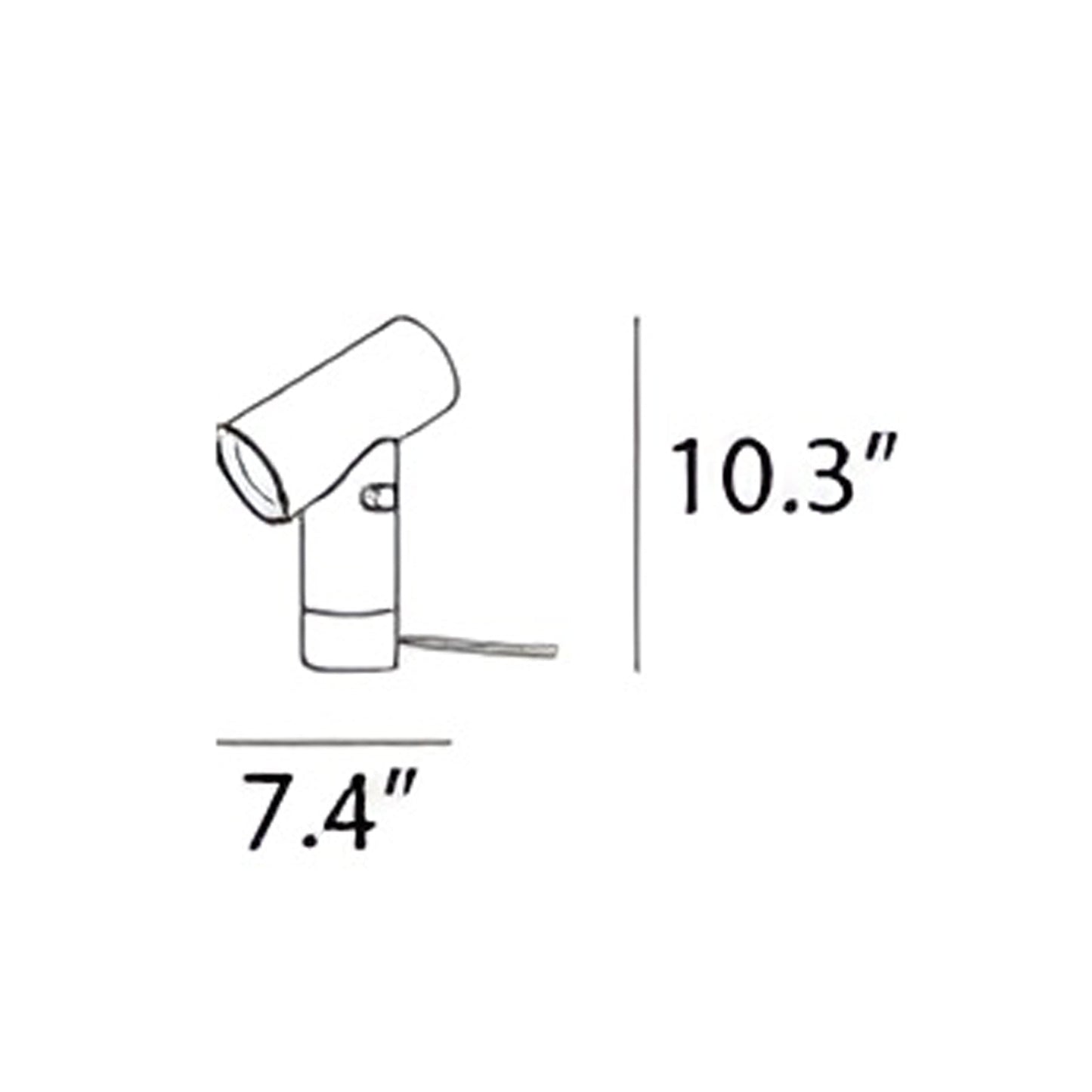 Beam LED Table Lamp - line drawing.