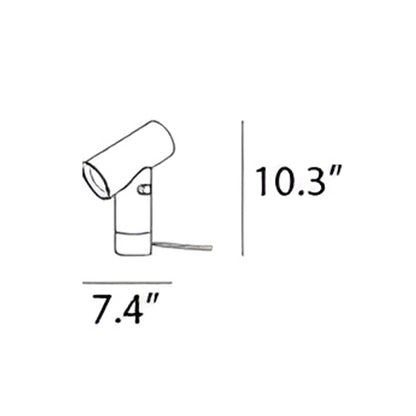 Beam LED Table Lamp - line drawing.