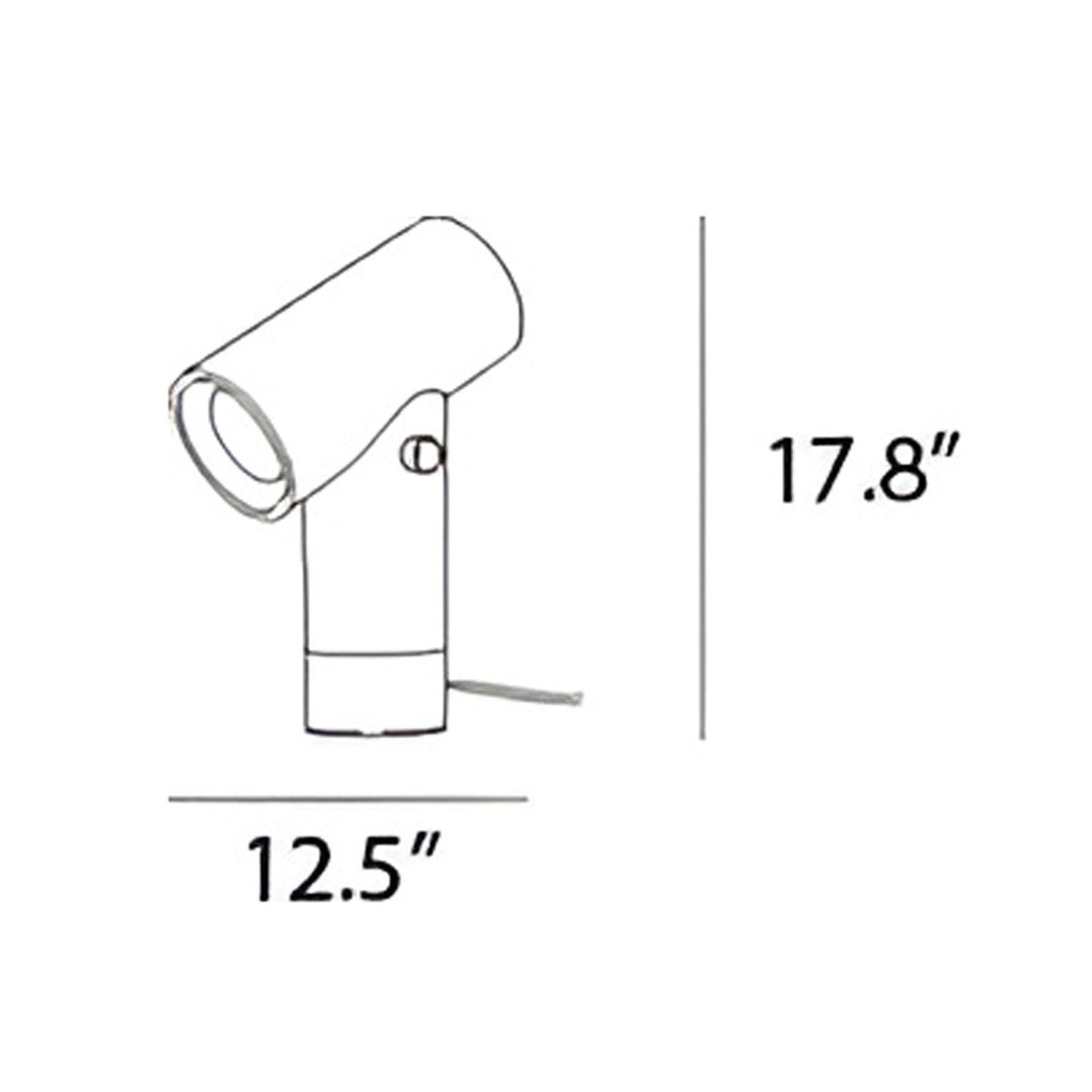 Beam LED Table Lamp - line drawing.