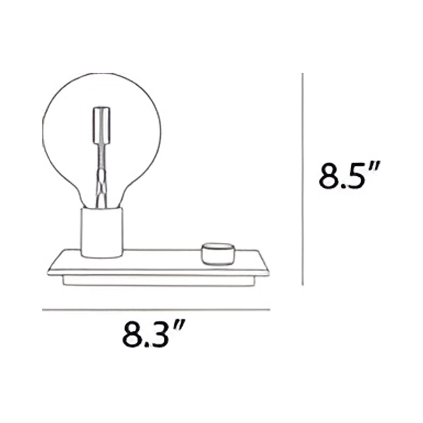 Control Table Lamp - line drawing.