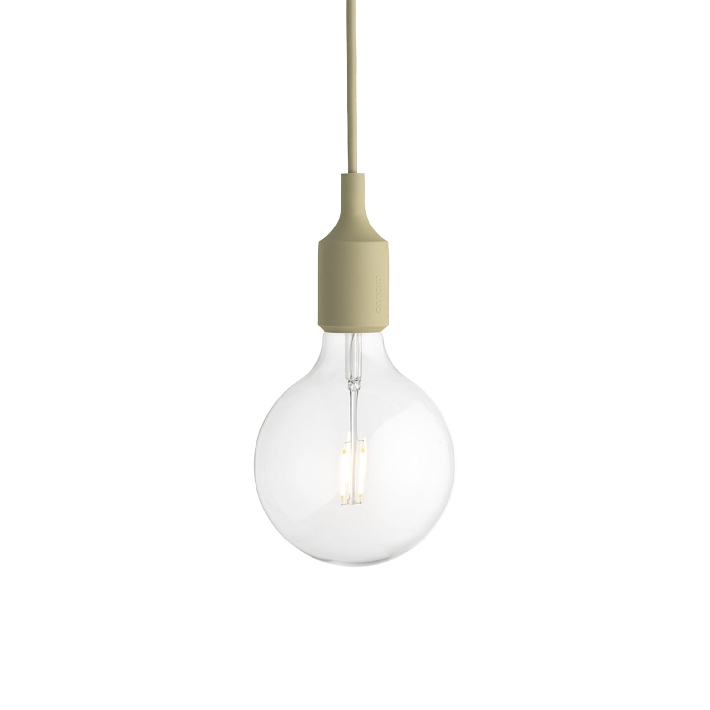 E27 Pendant Light in Beige-Green.