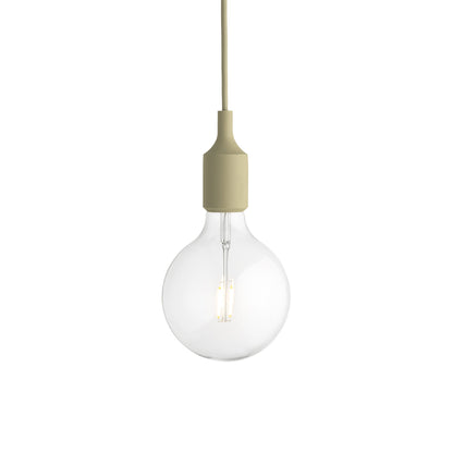 E27 Pendant Light in Beige-Green.