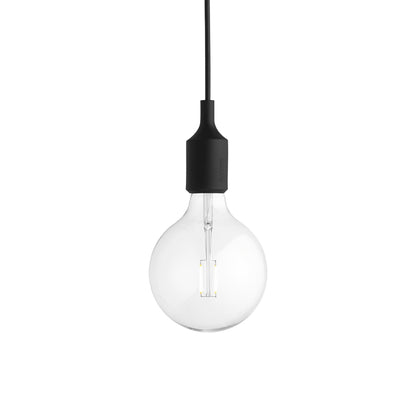 E27 Pendant Light in Black.