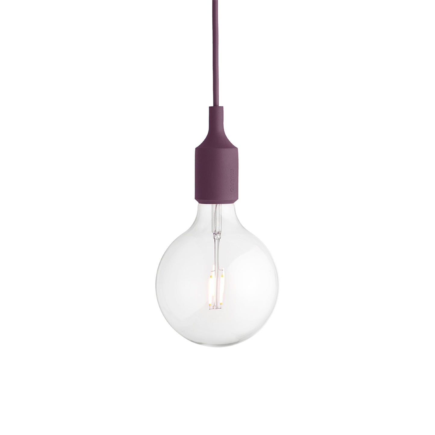 E27 Pendant Light in Burgundy.