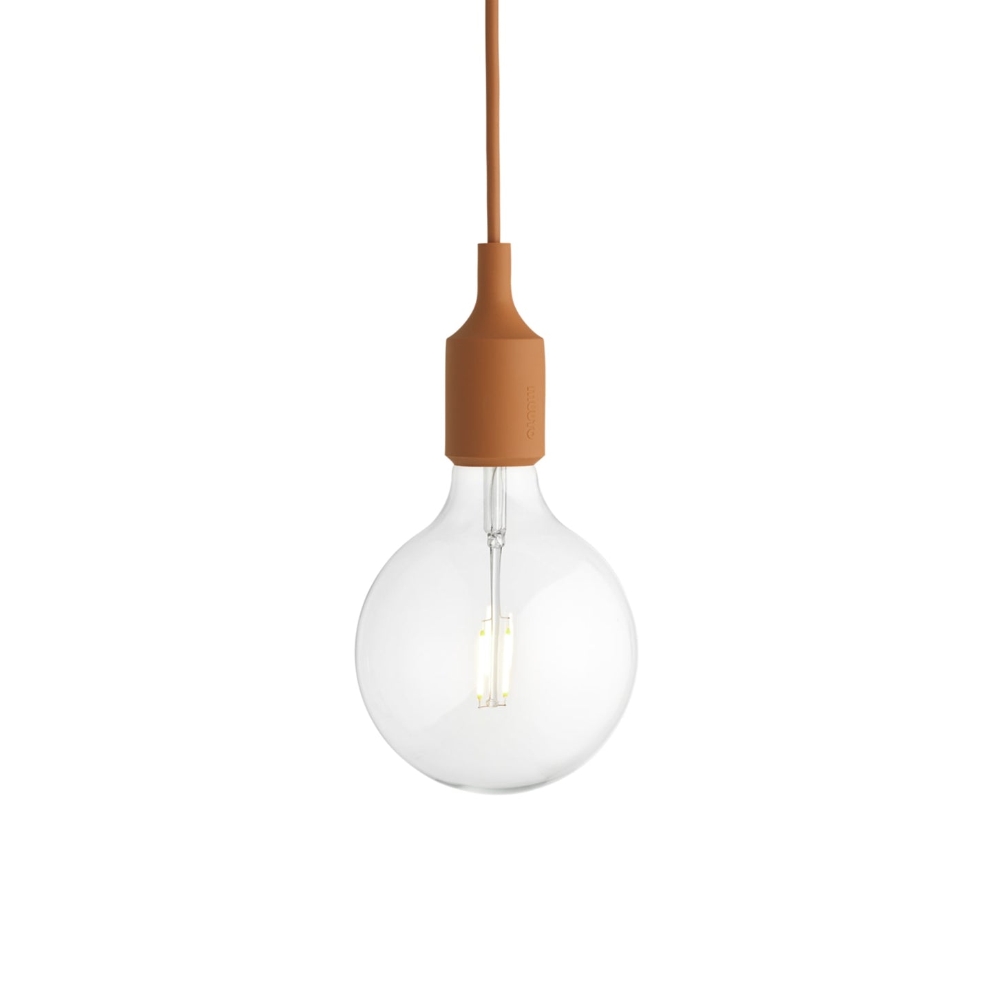E27 Pendant Light in Clay Brown.