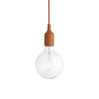 E27 Pendant Light in Clay Brown.