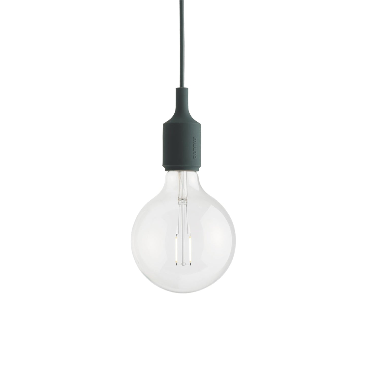 E27 Pendant Light in Dark Green.