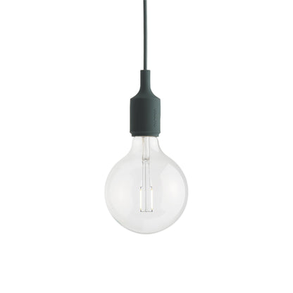 E27 Pendant Light in Dark Green.