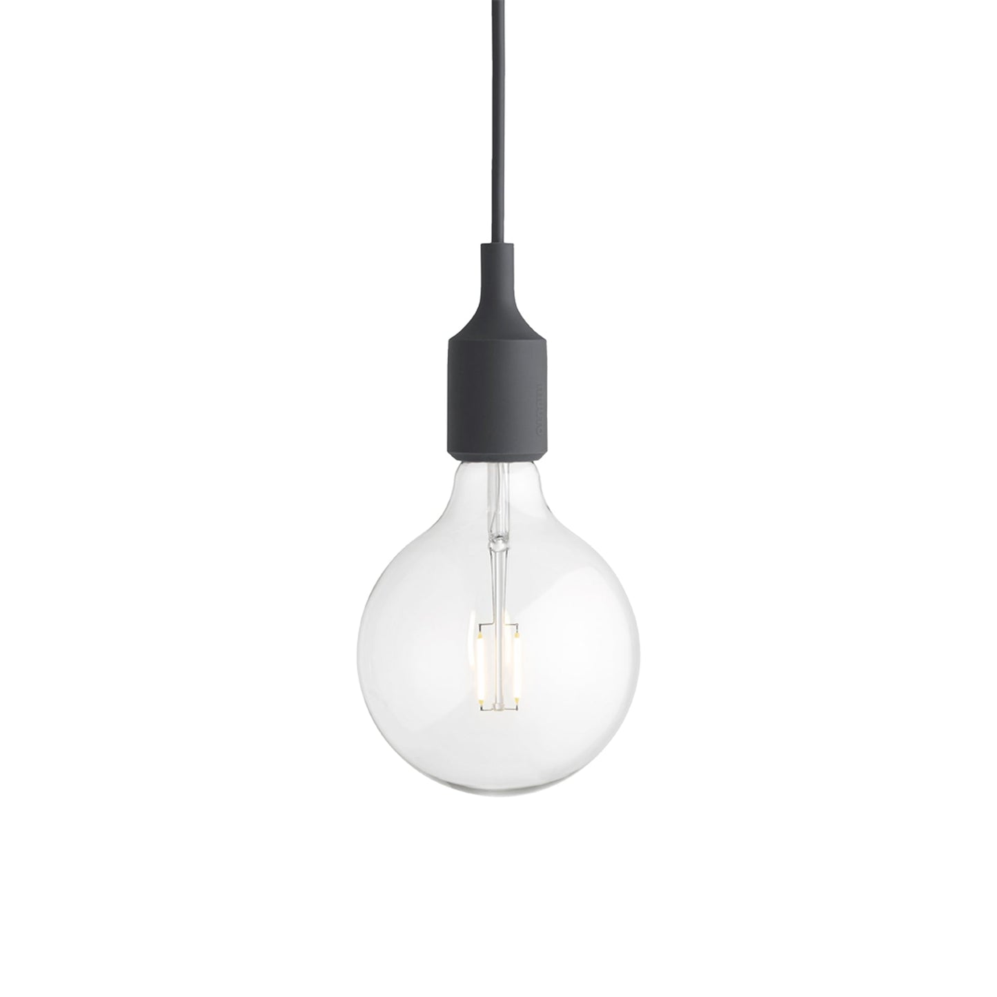 E27 Pendant Light in Dark Grey.