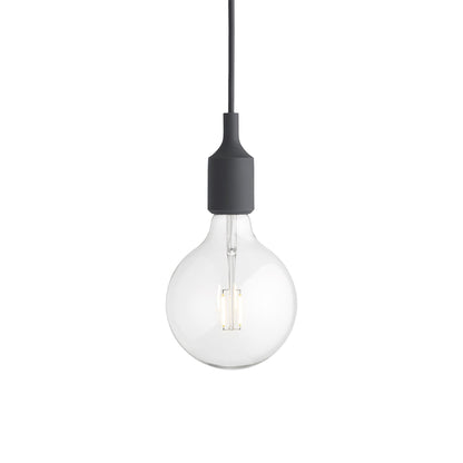 E27 Pendant Light in Dark Grey.