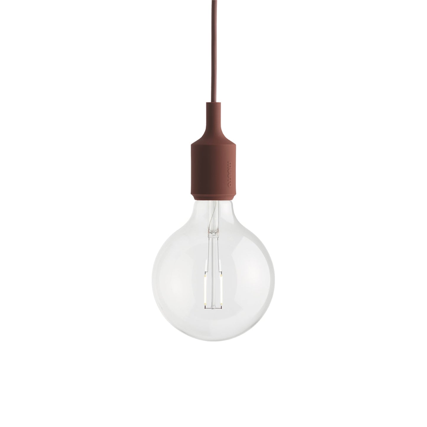 E27 Pendant Light in Deep Red.