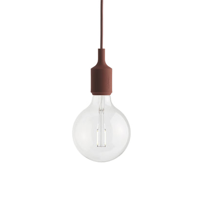E27 Pendant Light in Deep Red.