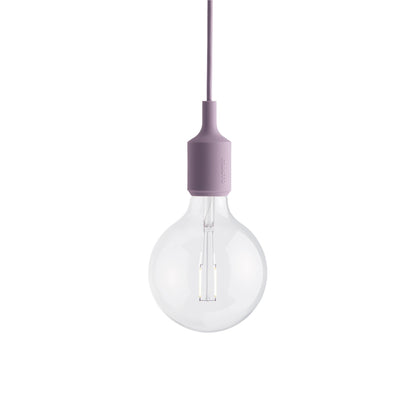 E27 Pendant Light in Dusty Lilac.